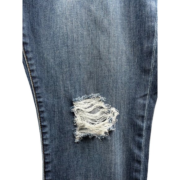 Kut From The Kloth Distressed Boyfriend Jeans 10P Medium Wash Denim - Picture 5 of 10